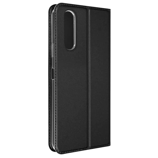 Housse - DUX DUCIS - Sony Xperia 10 IV - Ekoskinn svart - Videostöd - Kortförvaring