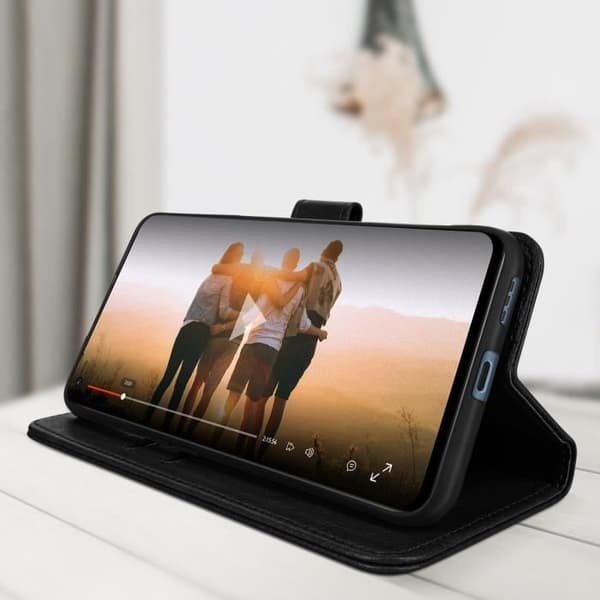 Oppo Reno 6 5G Flip Cover Plånboksfunktion Videostöd Svart