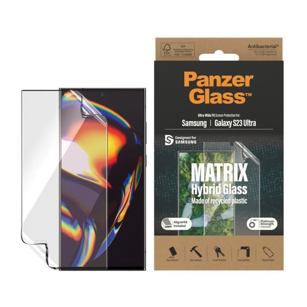 PanzerGlass Samsung Galaxy S23 Ultra Näytönsuoja Matrix Hybrid Glass EasyAligner