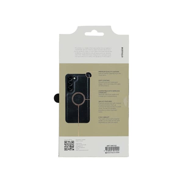 Buffalo Samsung Galaxy S23 Fodral 2in1 Magnet / Skal Svart