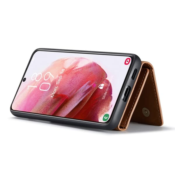 DG.MING Galaxy S23 Skal Med Magnetisk Plånbok Brun