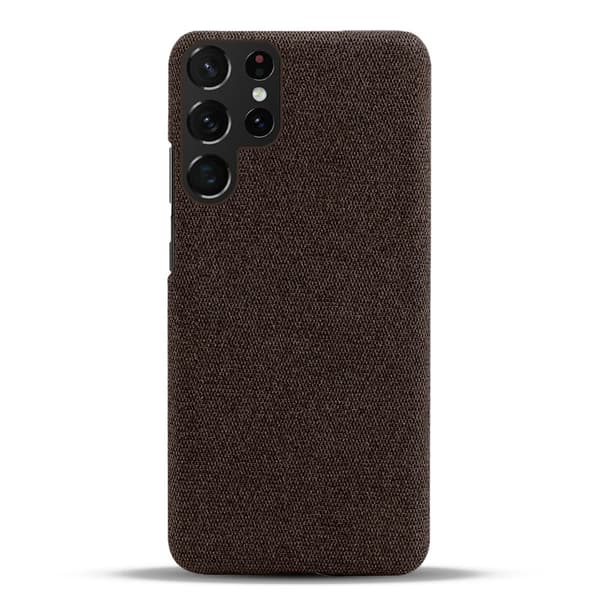 KSQ Samsung Galaxy S23 Ultra Skal Tygbelagt Brun