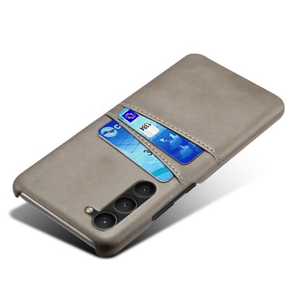 KSQ Samsung Galaxy S23 Plus Skal Med 2 Kortfack Grå