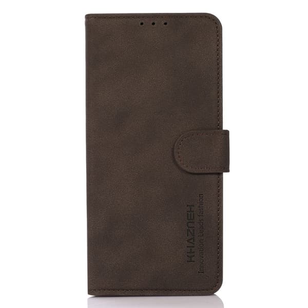 KHAZNEH Samsung Galaxy S23 Fodral Retro Läder Brun