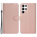 Miniatyrbild 1 av 6: Samsung Galaxy S23 Ultra Fodral Solid Läder Roséguld