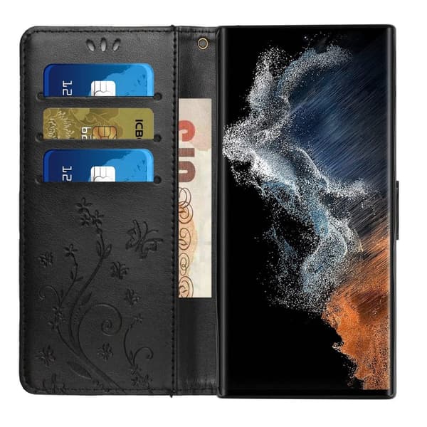 Samsung Galaxy S23 Ultra Fodral Med Tryck Svart