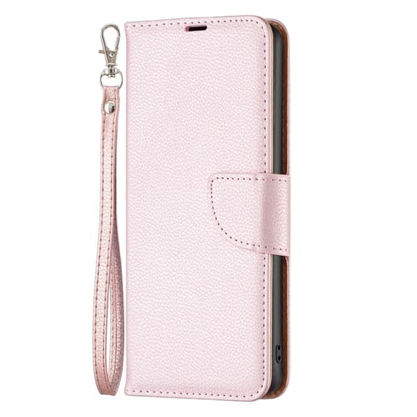 Samsung Galaxy S23 Ultra Fodral Litchi Shark Roséguld
