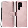 Miniatyrbild 1 av 6: Samsung Galaxy S23 Ultra Fodral Solid Läder Roséguld