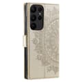 Miniatyrbild 6 av 6: Samsung Galaxy S23 Ultra Fodral Mandala Läder Guld