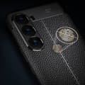 Miniatyrbild 5 av 6: Samsung Galaxy S23 Plus Skal Litchi Textur Svart