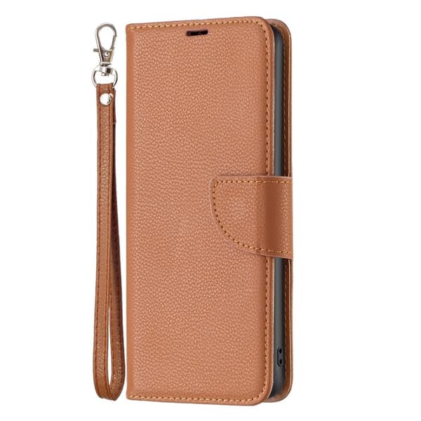 Samsung Galaxy S23 Plus Fodral Litchi Shark Brun
