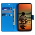 Miniatyrbild 3 av 6: Samsung Galaxy S23 Ultra Fodral Litchi Läder Blå