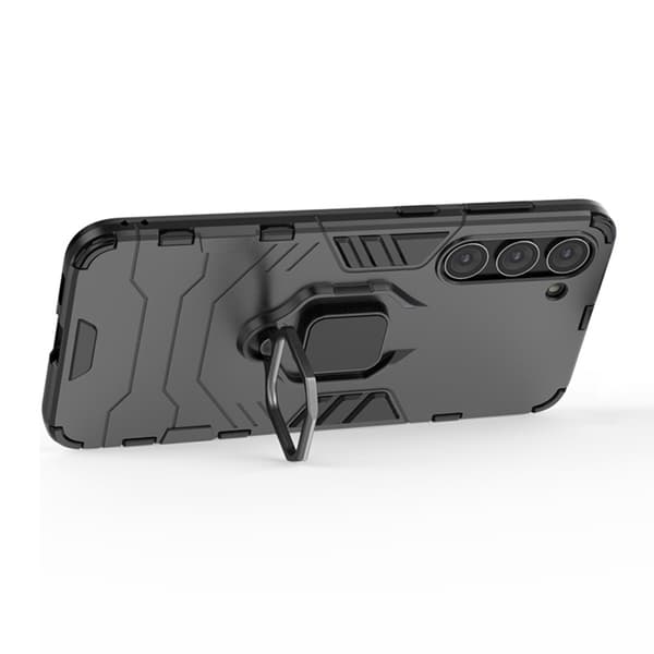 Samsung Galaxy S23 Skal Hybrid Ring Svart