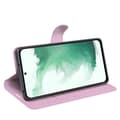 Miniatyrbild 3 av 6: Samsung Galaxy S23 Plus Fodral Litchi Läder Ljus Rosa