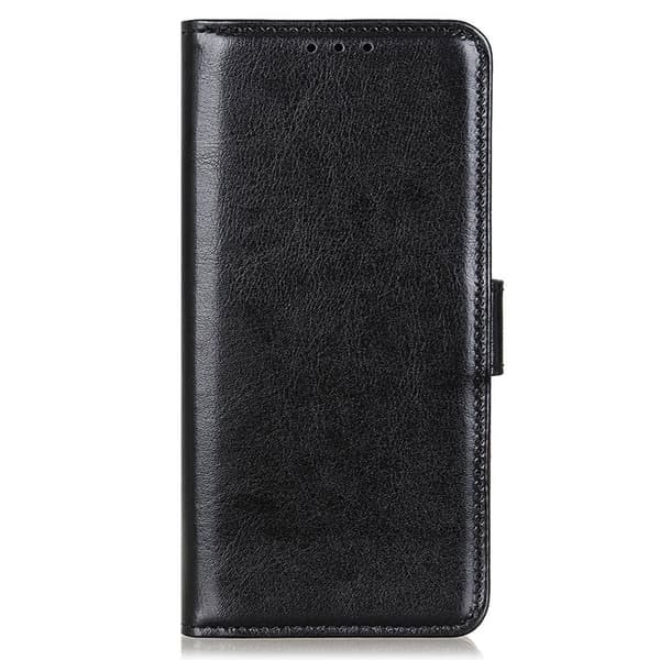 Samsung Galaxy S23 Ultra Fodral Crazy Horse Läder Svart