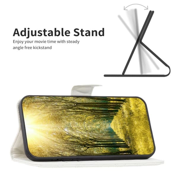 Samsung Galaxy S23 Ultra Fodral Diamond Textur Vit