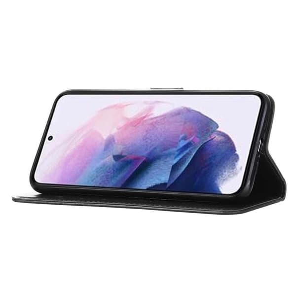Samsung Galaxy S23 Fodral Fjäril Tryck Svart