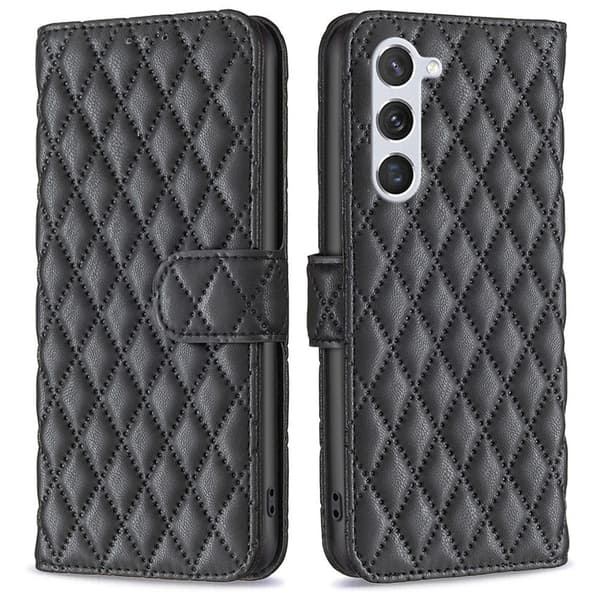 Samsung Galaxy S23 Fodral Diamond Textur Svart