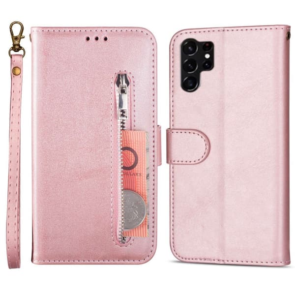 Samsung Galaxy S23 Ultra Fodral Multifunktionell Roséguld