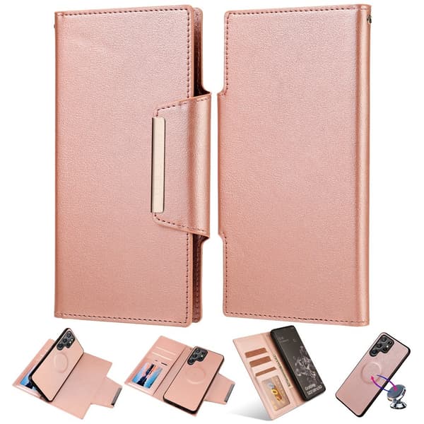 Samsung Galaxy S23 Ultra 2in1 Magnet Fodral Roséguld