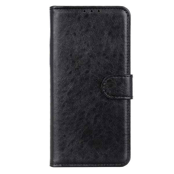 Samsung Galaxy S23 Plus Fodral Crazy Horse Läder Svart