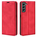 Miniatyrbild 1 av 6: Samsung Galaxy S23 Plus Flip Fodral Skin Touch Röd