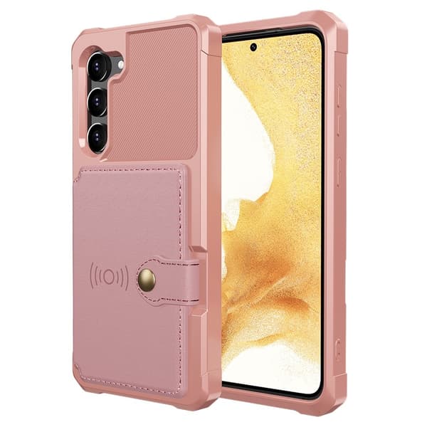 Samsung Galaxy S23 Skal Med Magnetisk Plånbok Rosé