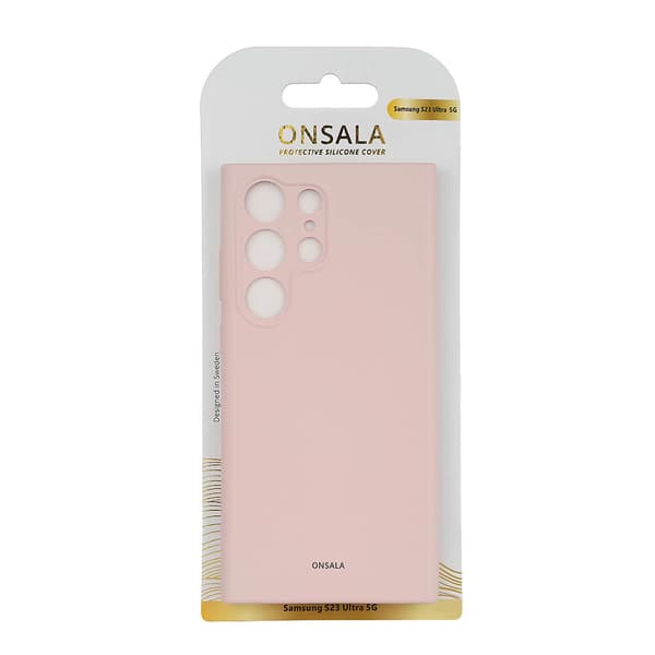 Matkapuhelimen kuori Silicone Chalk Pink - Samsung S23 Ultra 5G
