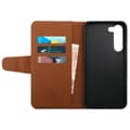 Miniatyrbild 2 av 5: Samsung Galaxy S23 5G Plånboksfodral med Extra Kortfack – Brun