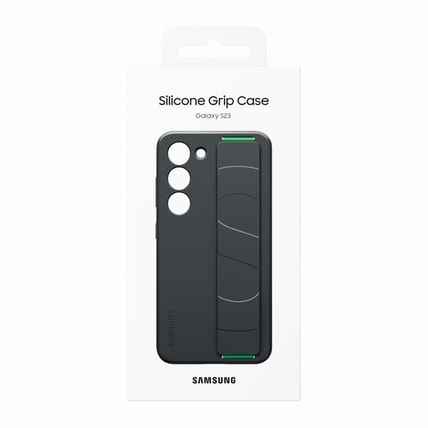 Samsung Original Galaxy S23 Kuori Silicone Grip Case Musta