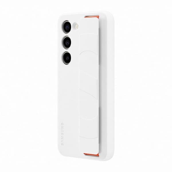 Samsung Original Galaxy S23 Kuori Silicone Grip Case Valkoinen