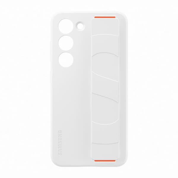 Samsung Original Galaxy S23 Kuori Silicone Grip Case Valkoinen