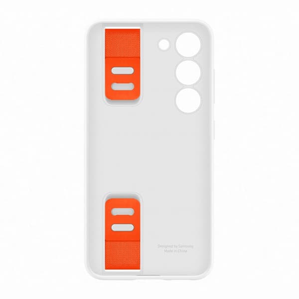 Samsung Original Galaxy S23 Kuori Silicone Grip Case Valkoinen