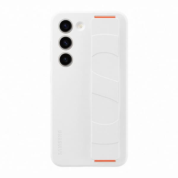 Samsung Original Galaxy S23 Kuori Silicone Grip Case Valkoinen
