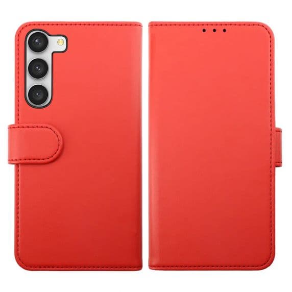 Rvelon Samsung Galaxy S23 Ultra Plånboksfodral Magnet – Röd