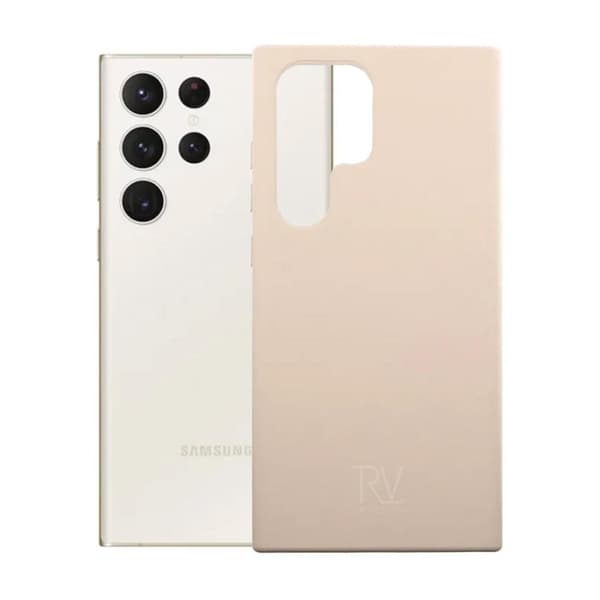 Samsung Galaxy S23 Ultra Silikonskal Rvelon - Beige