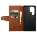 Miniatyrbild 2 av 5: Samsung Galaxy S23 Ultra Plånboksfodral Extra Kortfack Rvelon - Brun