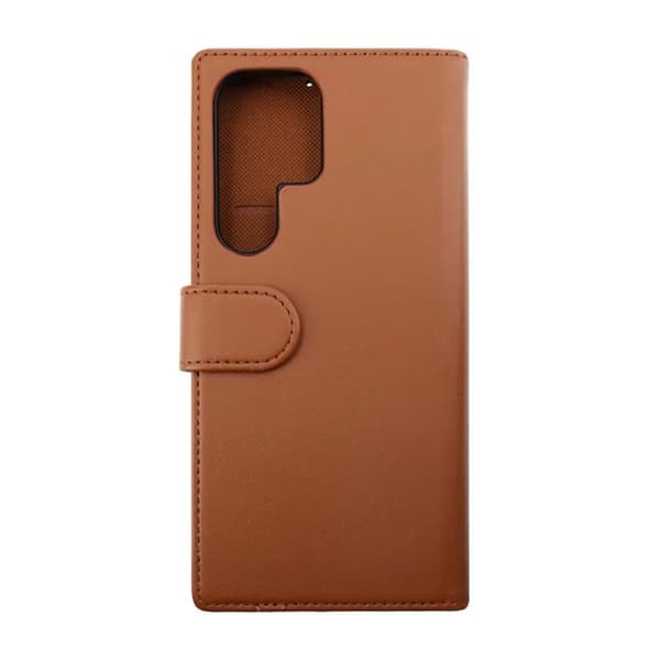 Samsung Galaxy S23 Ultra Plånboksfodral Magnet Rvelon - Brun