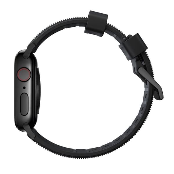 NOMAD Apple Watch 38/40/41/42mm Armbånd Rugged Band Black Hardware Sort