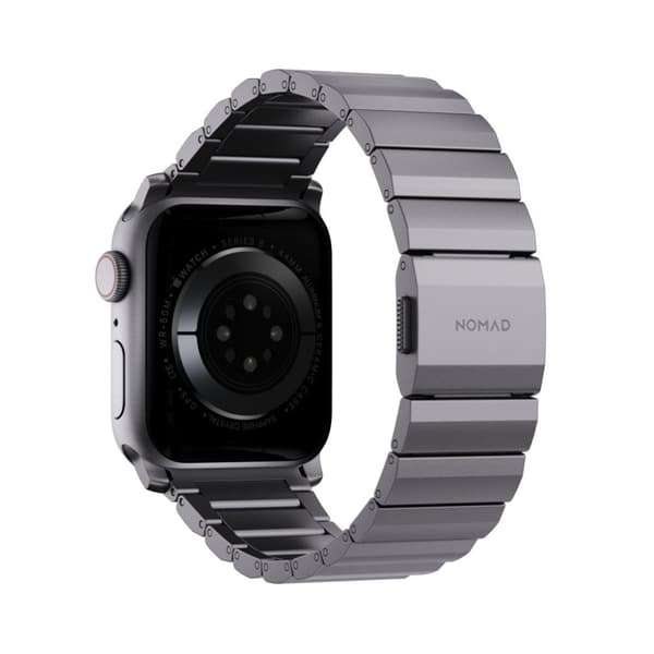 NOMAD Apple Watch 44/45/46mm/Apple Watch Ultra Armbånd Aluminum Band Space Gray