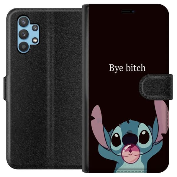 Samsung Galaxy A32 5G Plånboksfodral Bye bitch, Stitch