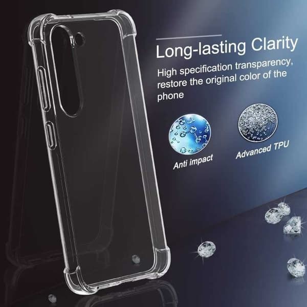 Samsung S23 Plus stødabsorberende silikonetui Shockr