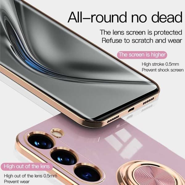 Samsung S23 Plus Elegant & Stöttåligt Skal med Ringhållare Flawless