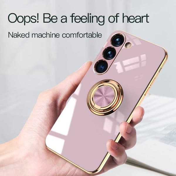 Samsung S23 Plus Elegant & Stöttåligt Skal med Ringhållare Flawless