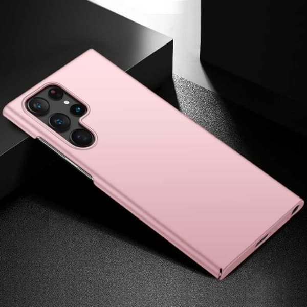 Samsung S23 Ultra Tunt Lätt Mobilskal Basic V2 Rosenguld