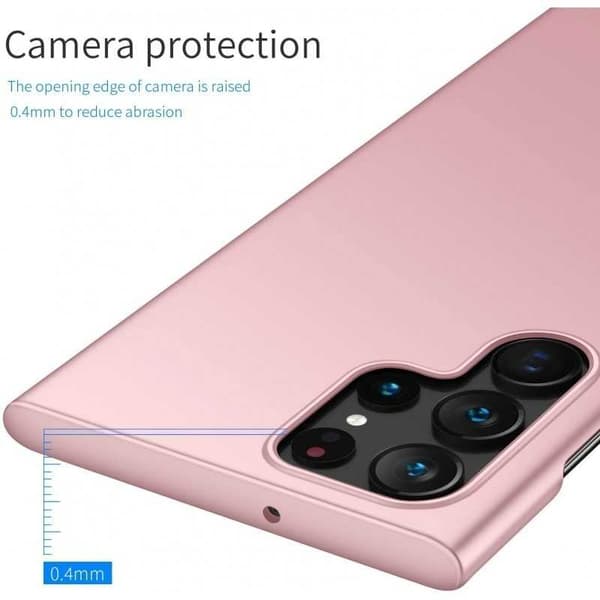 Samsung S23 Ultra Tunt Lätt Mobilskal Basic V2 Rosenguld