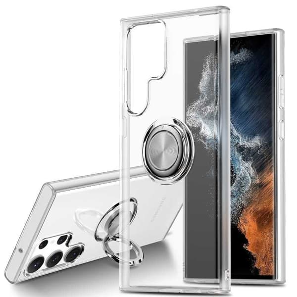 Samsung S23 Ultra Stöttåligt Mobilskal med Ringhållare Fresh