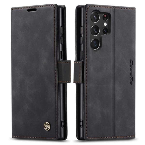 Samsung S23 Ultra Elegant Flipfodral CaseMe 3-FACK