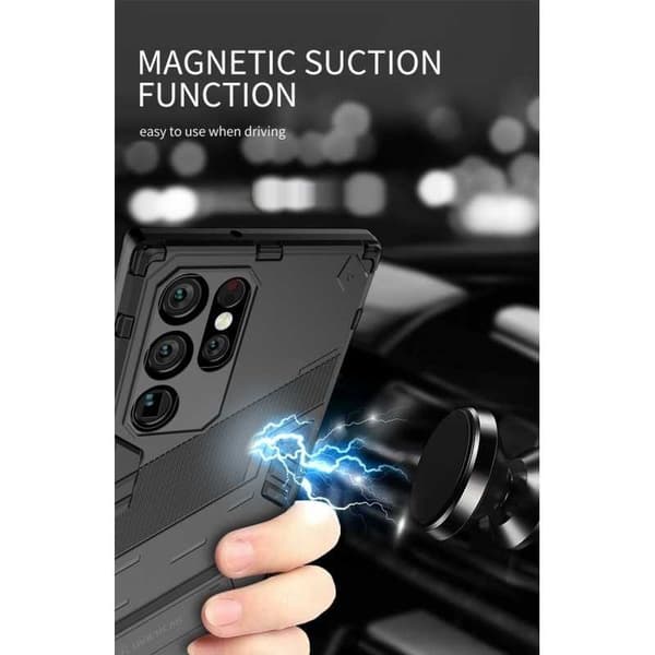 Samsung S23 Ultra stødsikkert cover med Kickstand ThinArmor V2