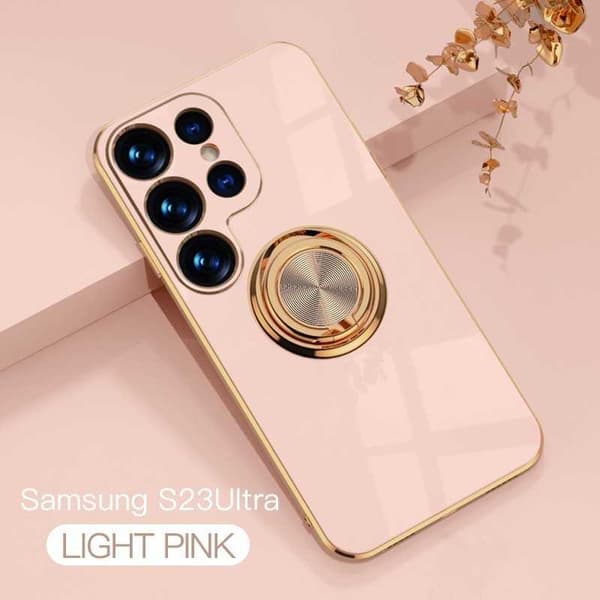 Samsung S23 Ultra Elegant & Stöttåligt Skal med Ringhållare Flawless